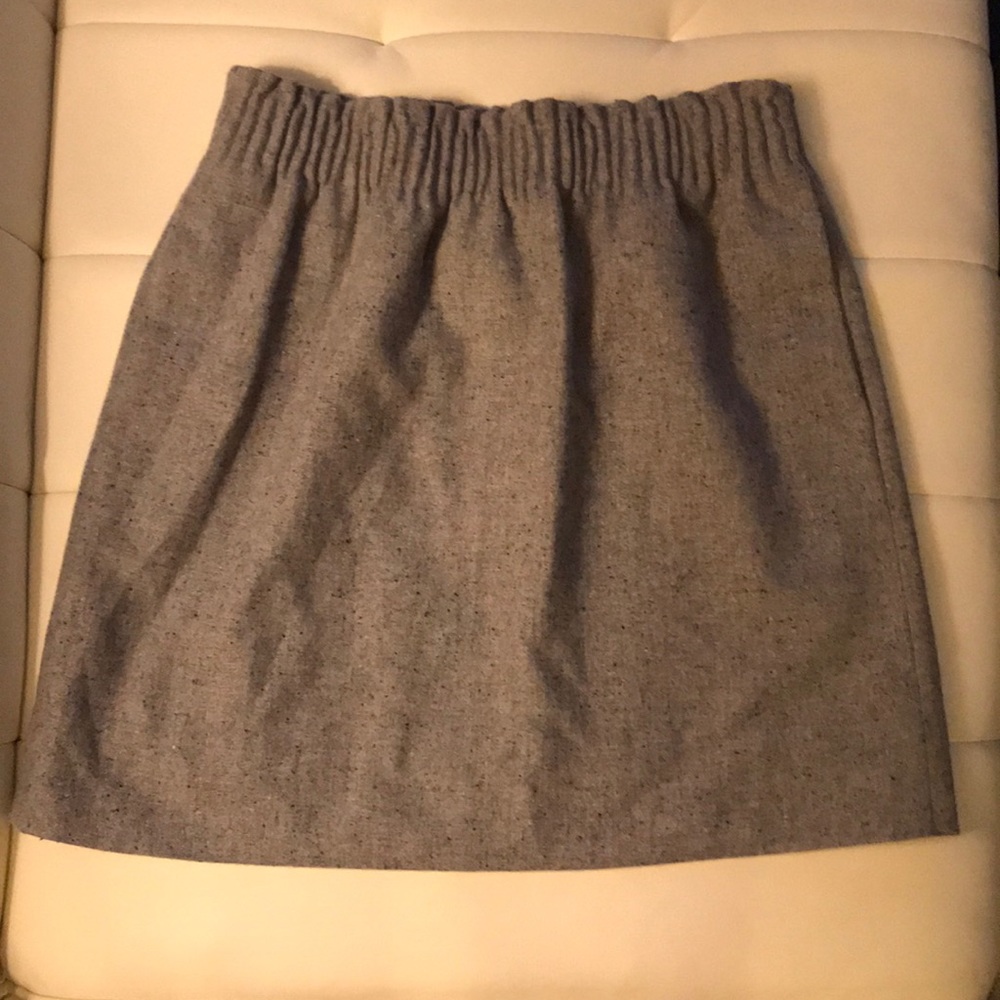 J. Crew Factory Sidewalk Skirt in Flecked Wool